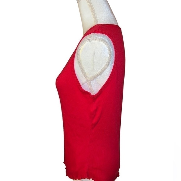 NEWPORT News XL red ribbed tank, gently worn - Picture 3 of 4